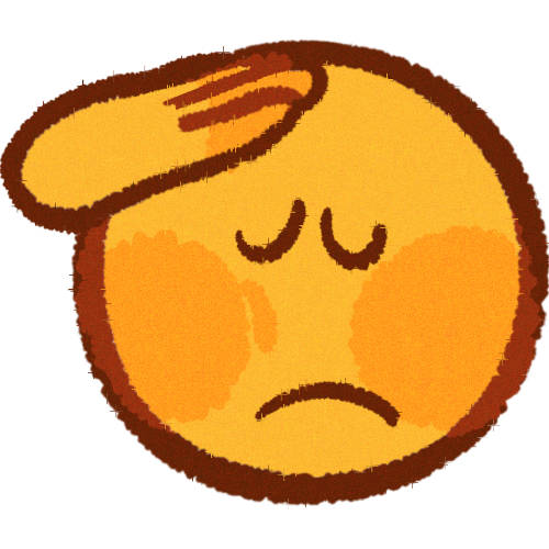 a saluting yellow emoji.